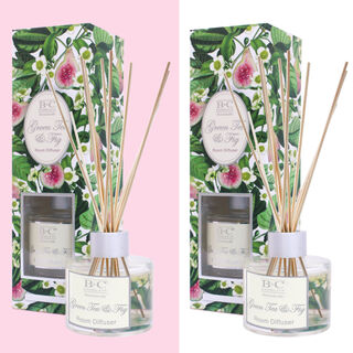 Green Tea & Fig Luxury Room Diffuser Bundle of 2