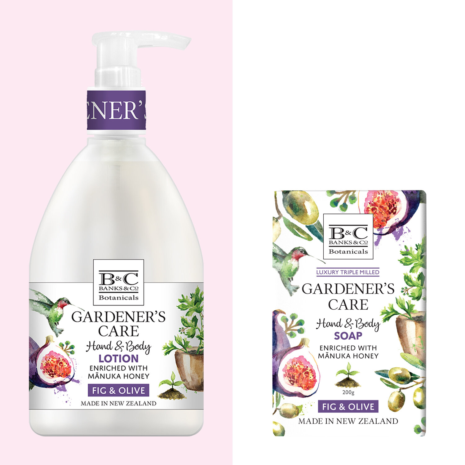 Gardener's Care Hand & Body Fig & Olive Lotion plus Soap