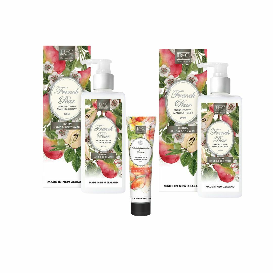 French Pear Lotion & Wash Mother's Day Set with FREE Hand & Nail Cream