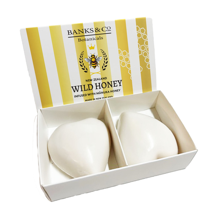 Wild Honey Boxed Heart Soaps x2